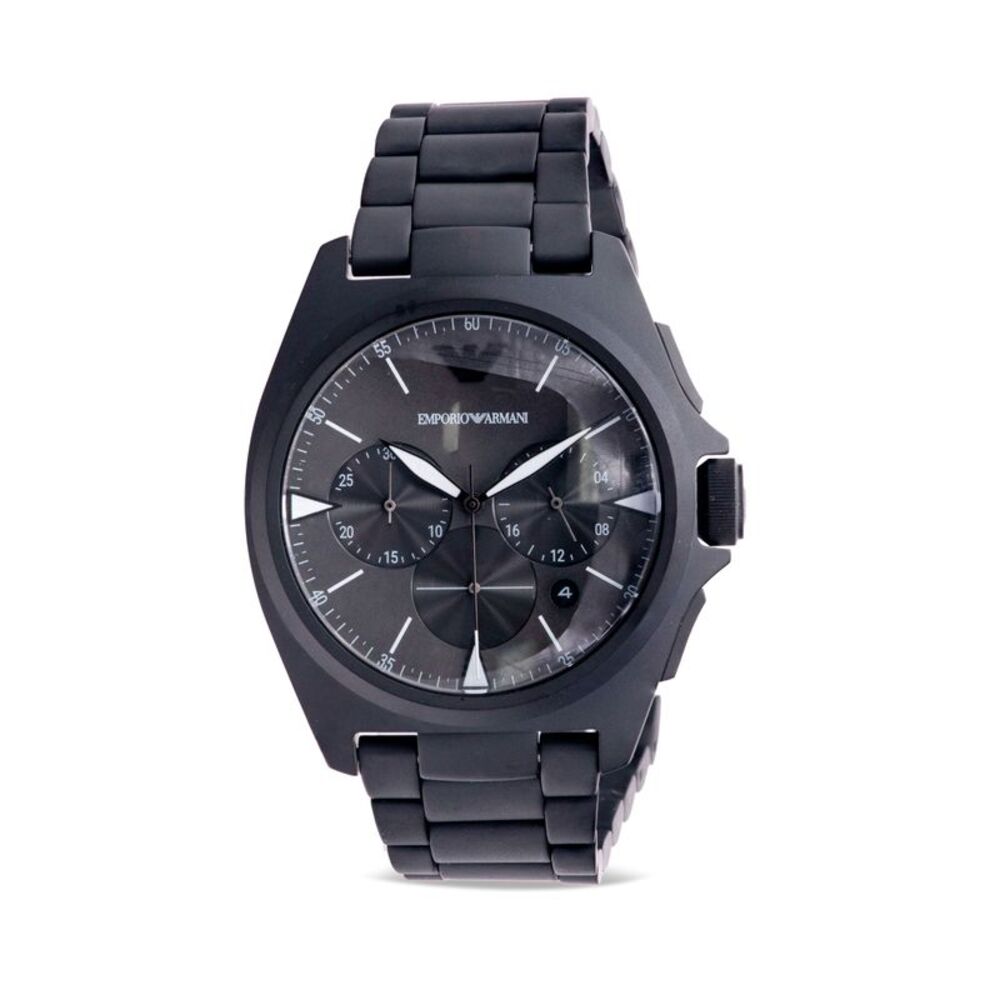 Emporio Armani Black Stainless Steel Mens Watch